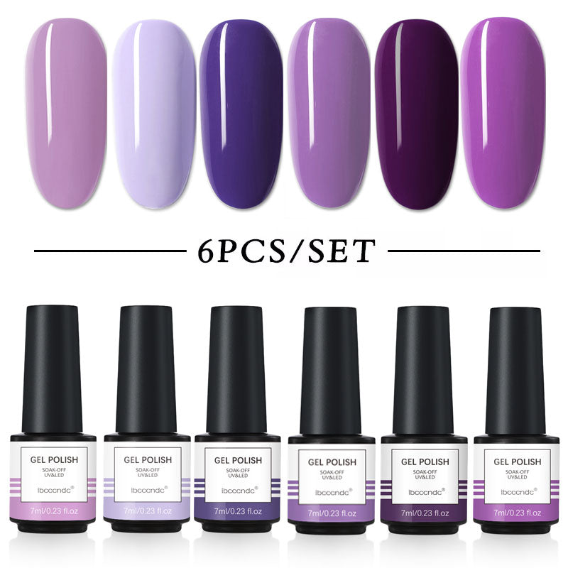 Gel polish ibcccndc purple kit