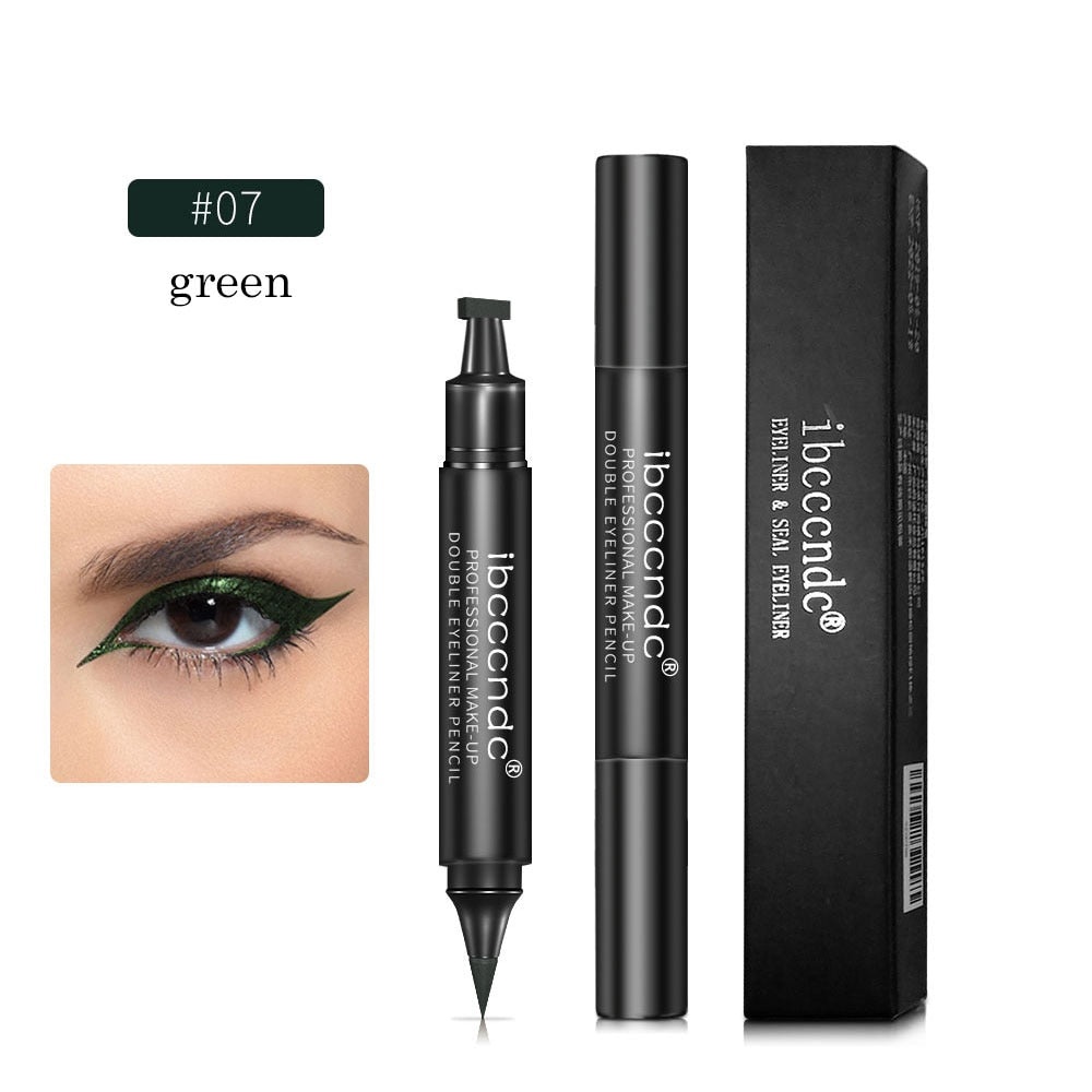 Double ended eyeliner green