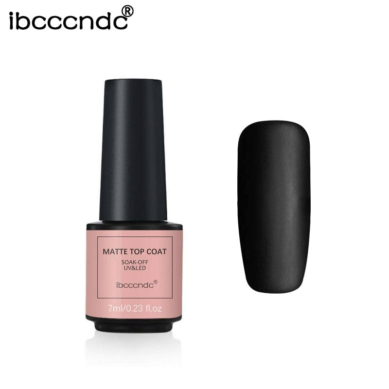 Base + top + top coat mate esmalte en gel